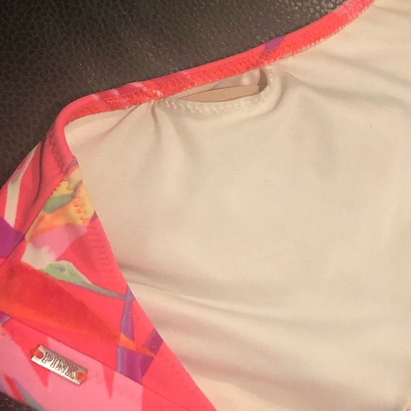 VS pink high neck swim top finial markdown! - Picture 3 of 6